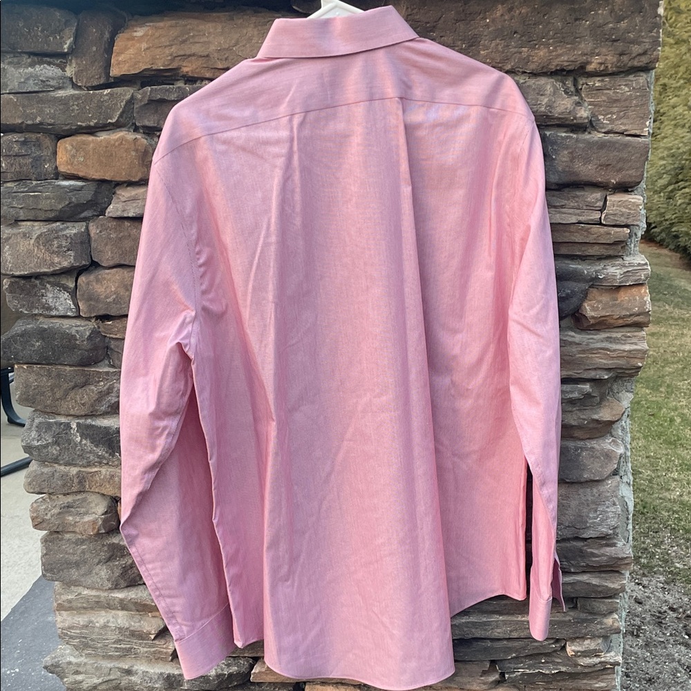 Calvin Klein Men's Light Red Dress Shirt - Picture 4 of 15